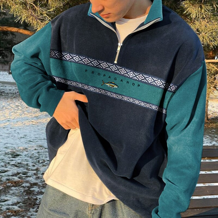 Berengar | Men’s Half-Zip Knit Sweater