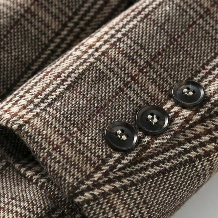Brent | Women’s Wool Blend Plaid Blazer