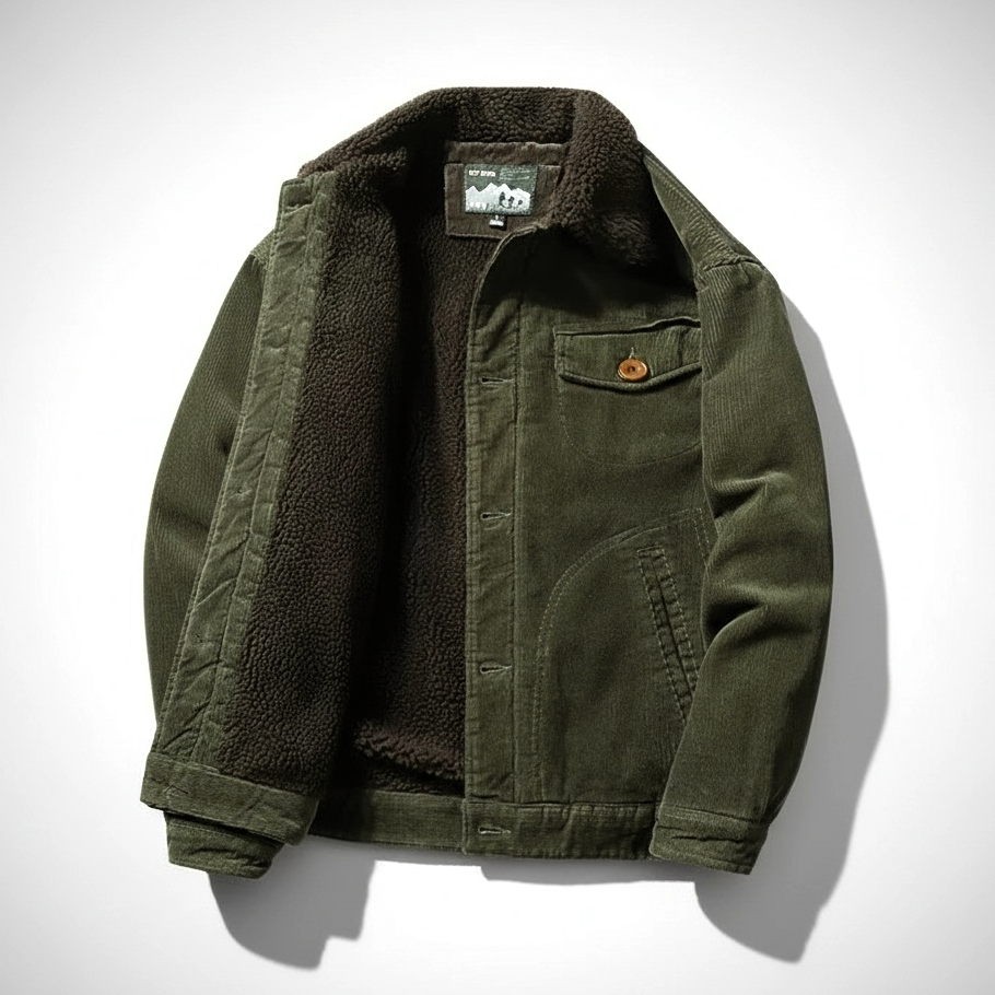 Brooks | Men’s Corduroy Fleece Lined Jacket