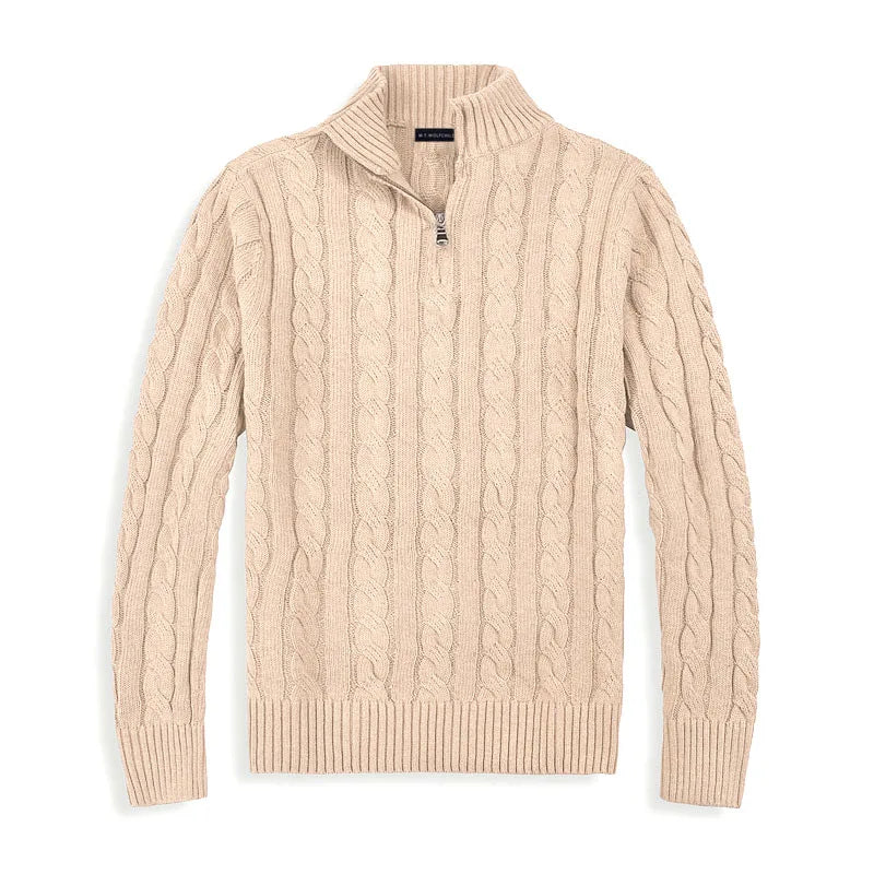 Clifford | Men’s Old Money Half-Zip Sweater