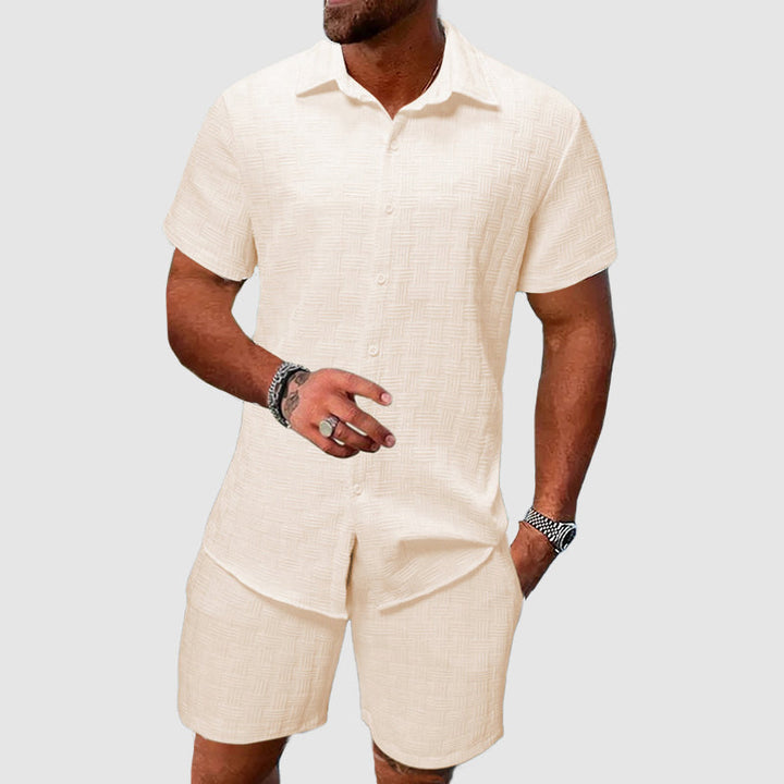 Caelron | Men’s Relaxed Shirt and Shorts Set