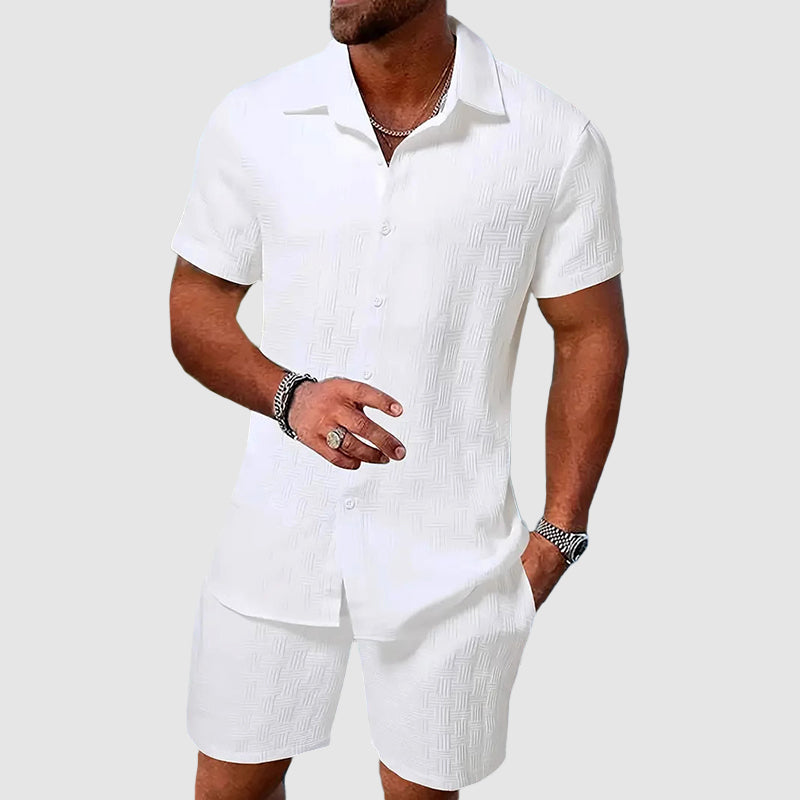 Caelron | Men’s Relaxed Shirt and Shorts Set