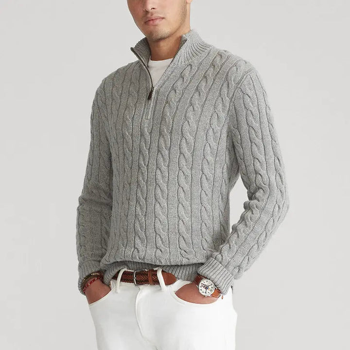 Clifford | Men’s Old Money Half-Zip Sweater