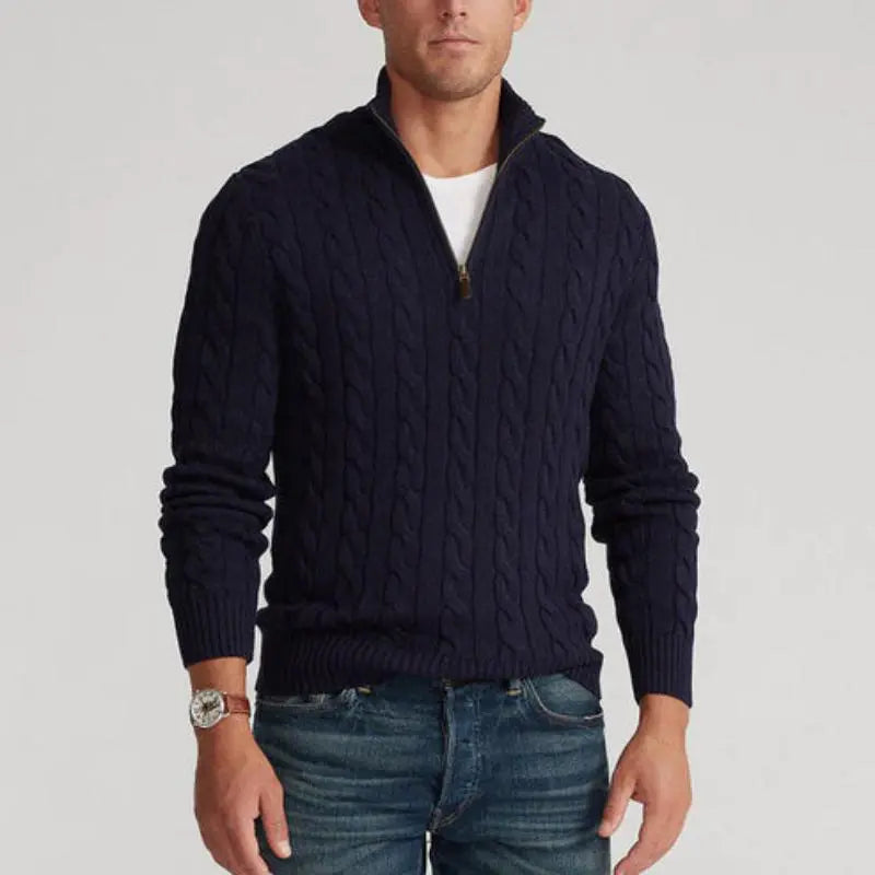 Clifford | Men’s Old Money Half-Zip Sweater