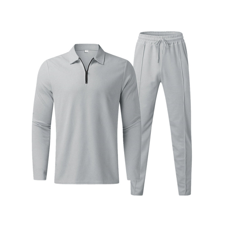 Cedric | Men’s Long Sleeve Polo Shirt and Trouser Set