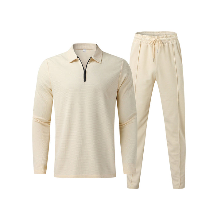 Cedric | Men’s Long Sleeve Polo Shirt and Trouser Set