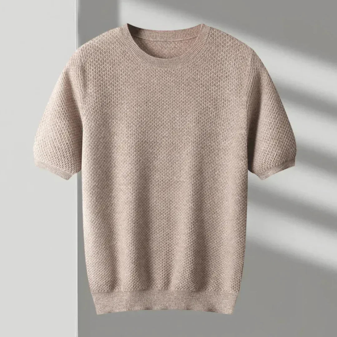Alverin | Men’s Pure Wool Crew Neck T-Shirt