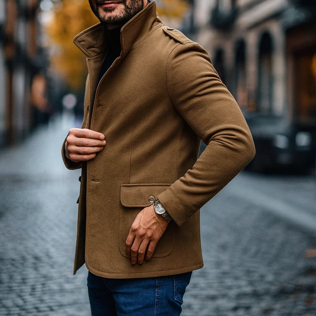 Prinde | Men’s Button Overcoat