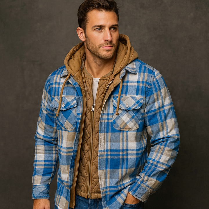 Lumbero | Men’s Warm Checked Shirt Jacket