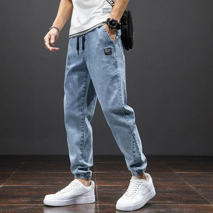 Cilvero | Men’s Relaxed Taper Stretch Denim Joggers