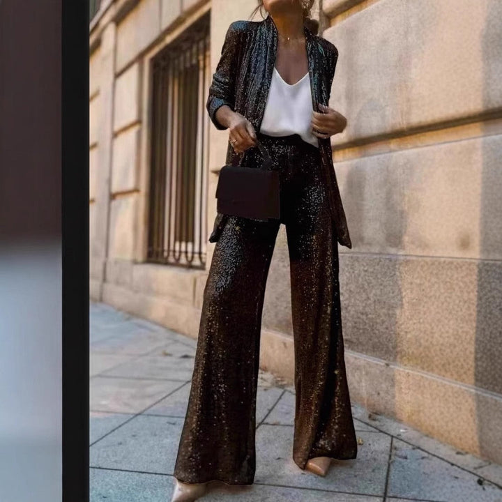 Clamie | Women’s Sequin Two-Piece Set