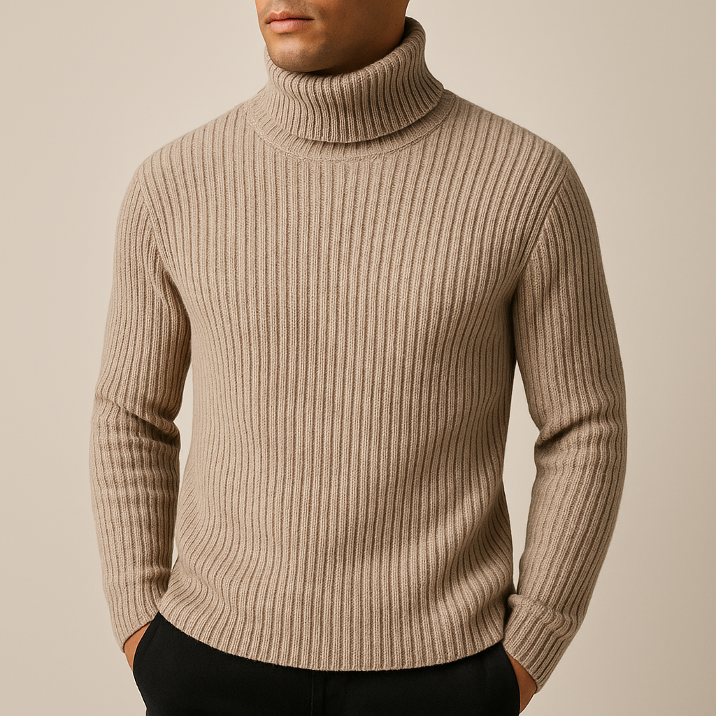 Cleone | Men’s Premium Knit Turtleneck Sweater
