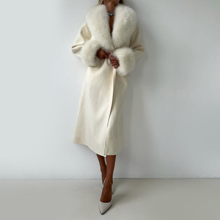 Climane | Women’s Long Wool Blend Coat