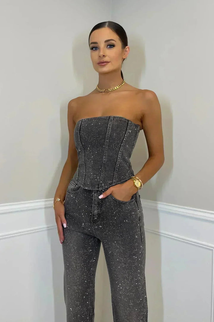 Trimina | Women’s Chic Strapless Jumpsuit