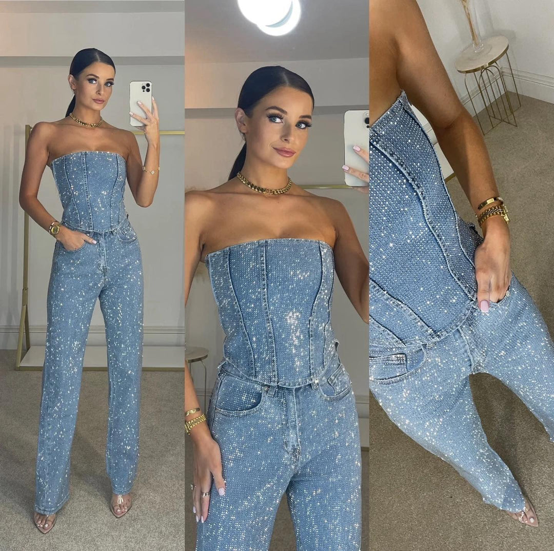 Trimina | Women’s Chic Strapless Jumpsuit