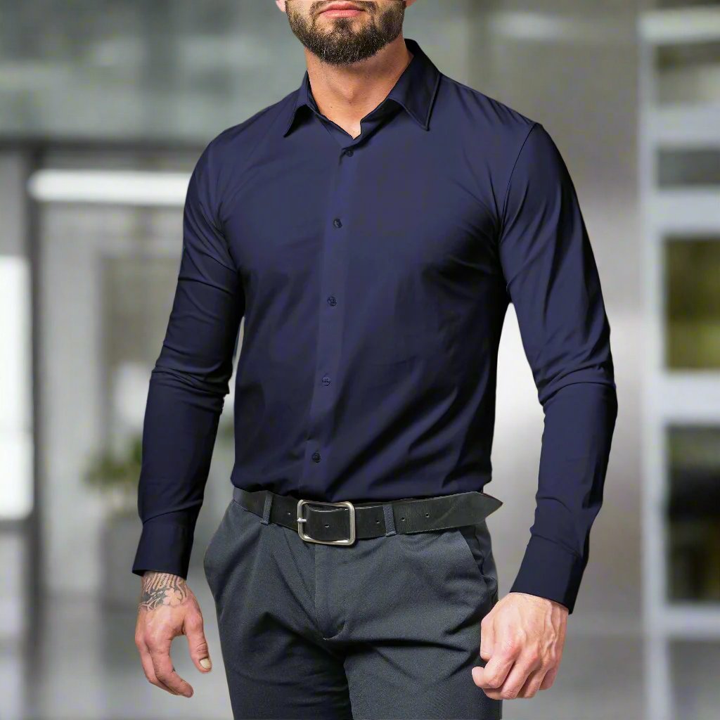 Piolo | Men’s Slim Fit Stretch Shirt