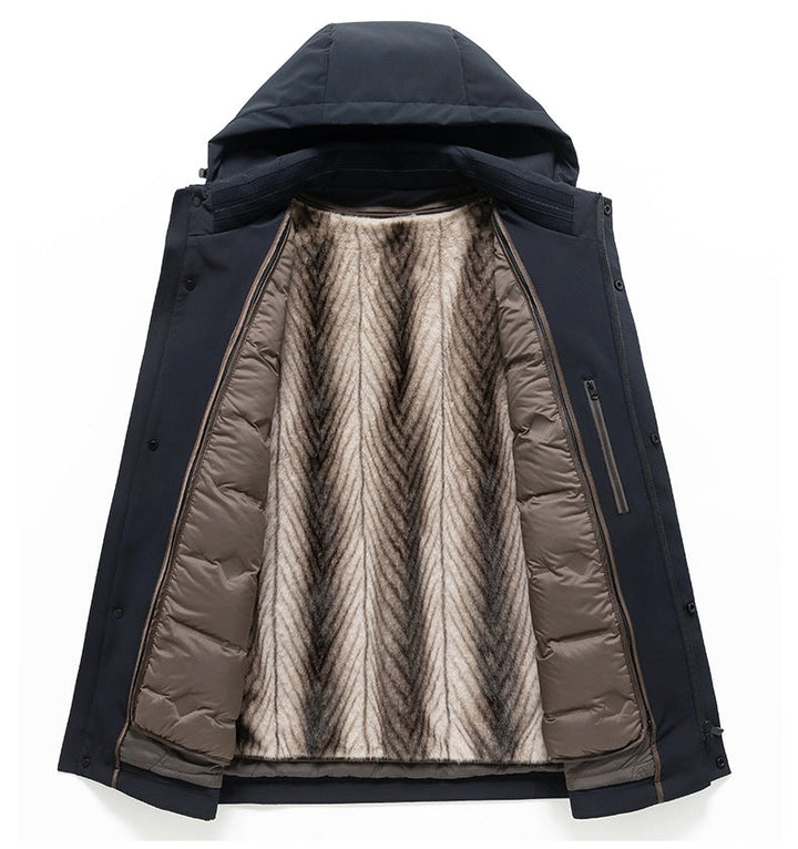 Gervano | Men’s Premium Goose Down &amp; Wool Jacket
