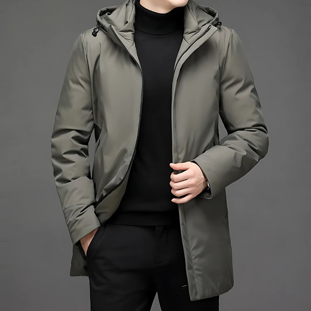 Drevan | Men’s Stylish Long Jacket with Insulating Lining