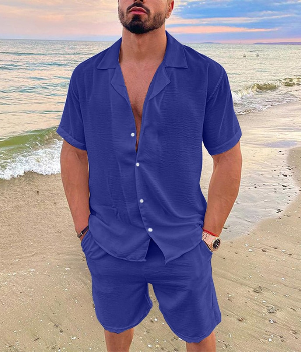 Eden | Men’s Summer Linen Short Sleeve Set