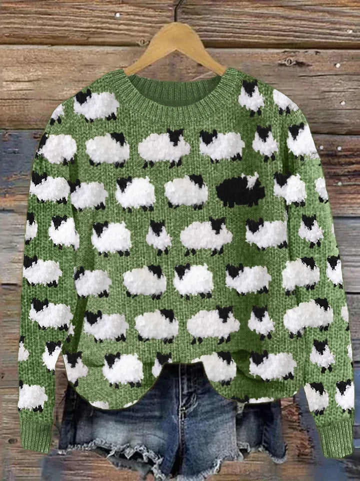 Elisha | Women’s 3D Sheep Print Pullover