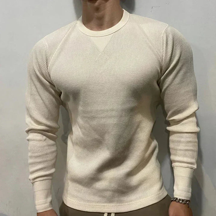 Fynric | Men’s Waffle-Knit Cotton Sweater
