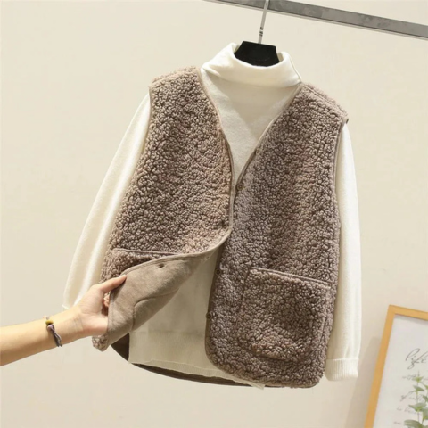 Marlo | Women’s Sleeveless Teddy Vest