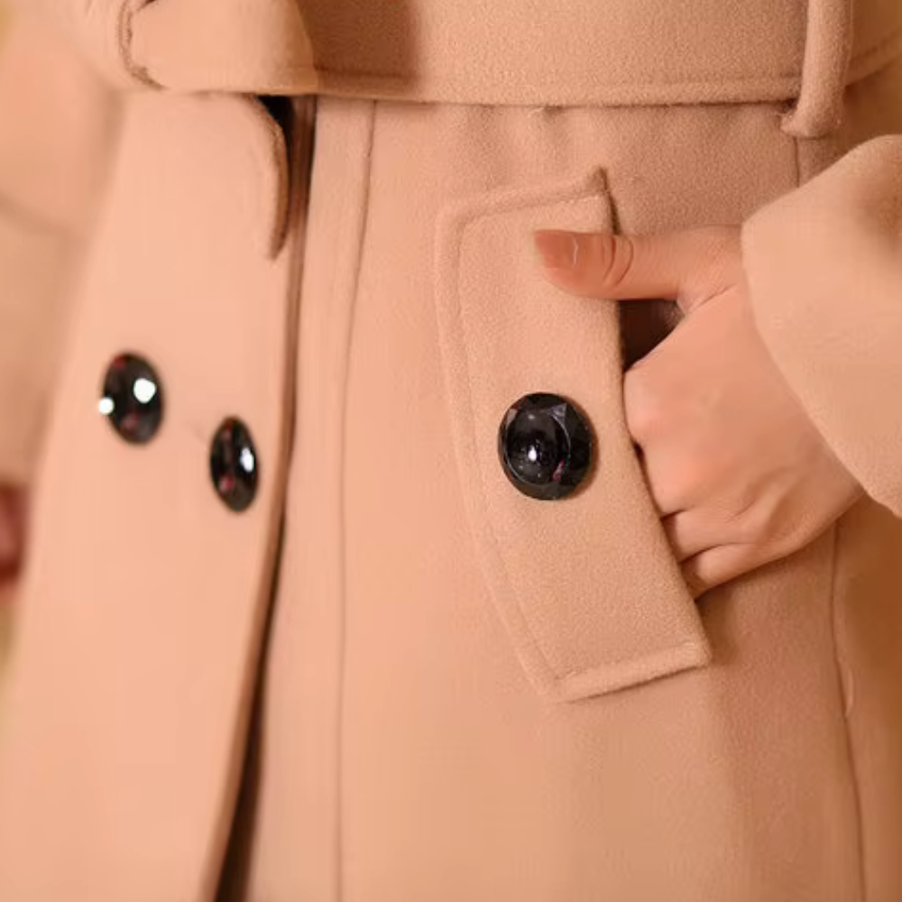 Seraphie | Women’s Wool Blend Double-Breasted Coat
