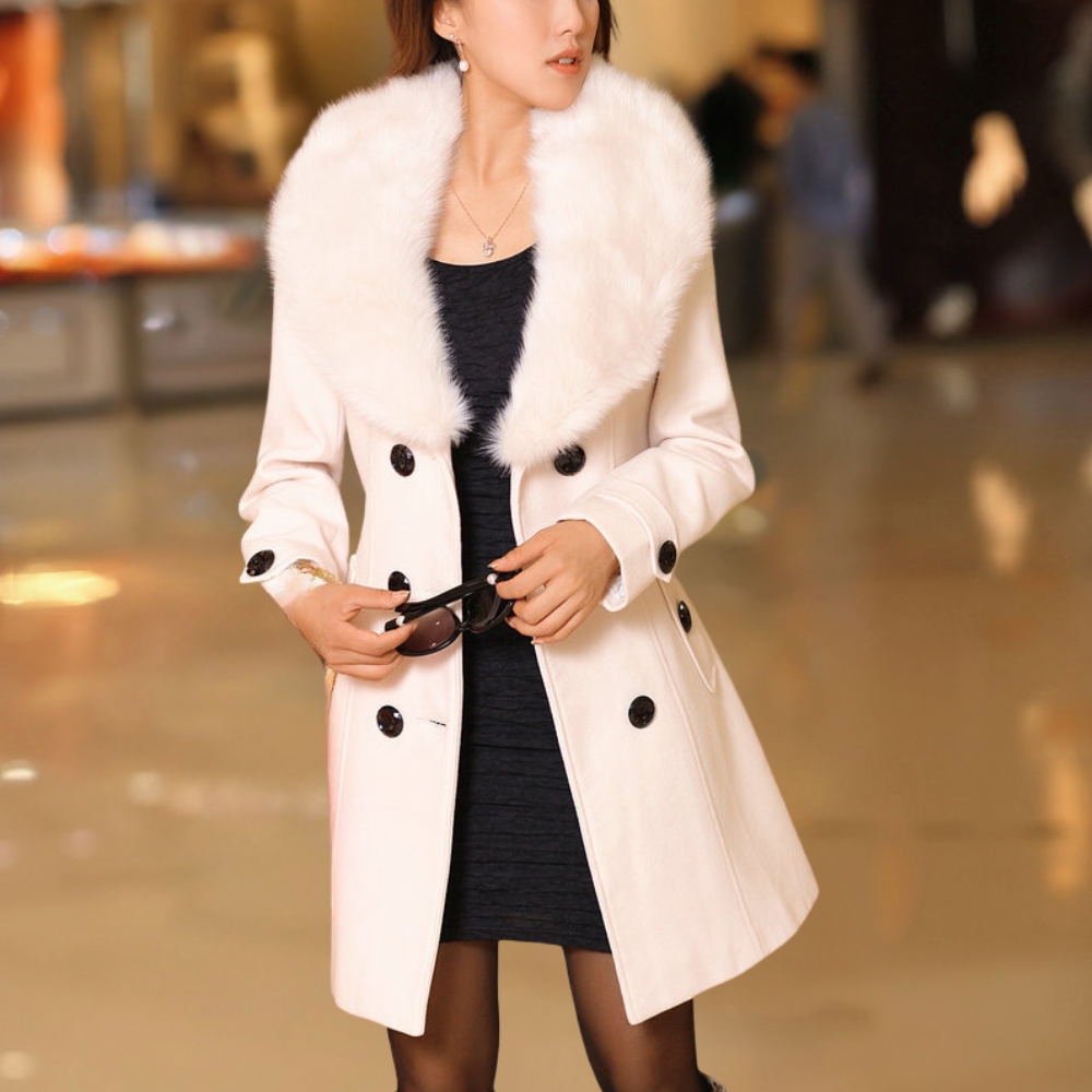 Seraphie | Women’s Wool Blend Double-Breasted Coat