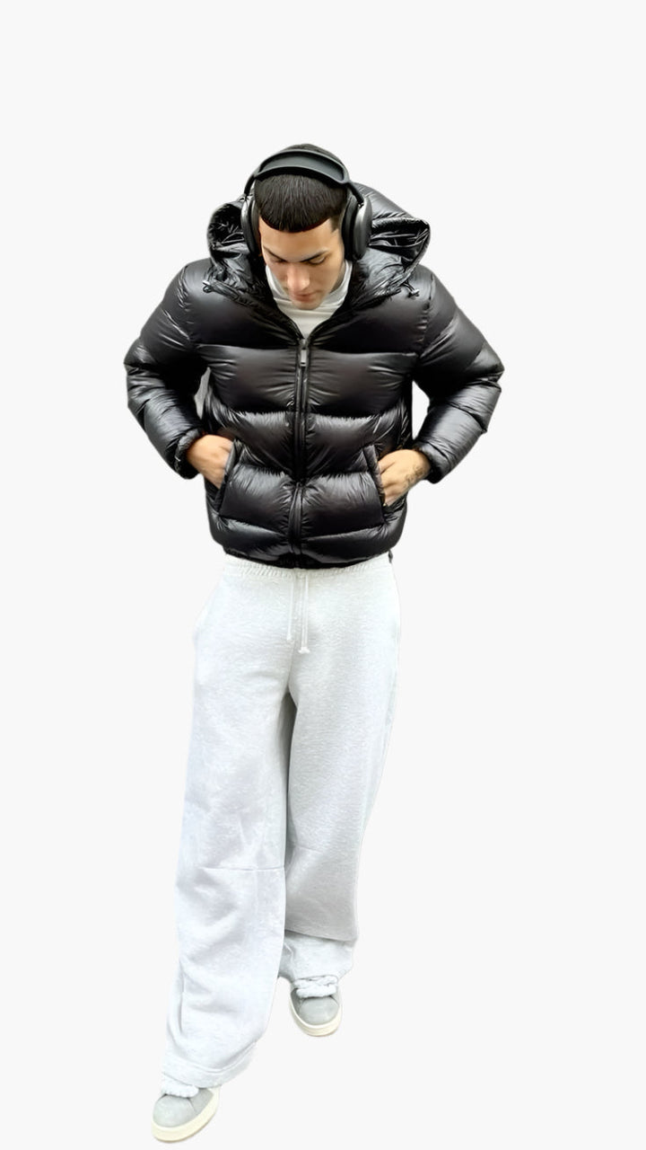 Glossy | Men’s High-Shine Winter Puffer Jacket