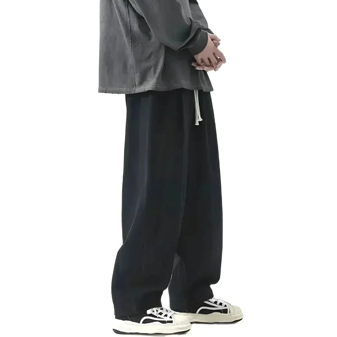 Gregor | Men’s Oversized Pleated Cotton Pants