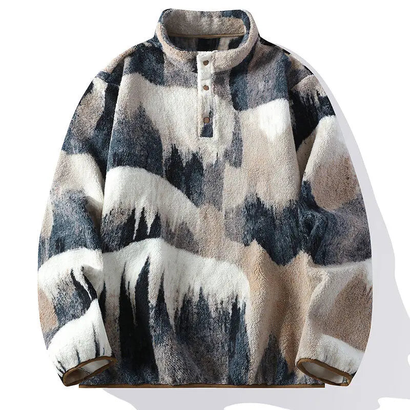 Greyson | Men’s Landscape Print Fleece Pullover