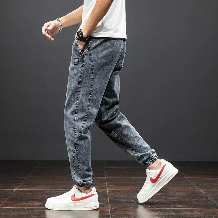 Cilvero | Men’s Relaxed Taper Stretch Denim Joggers