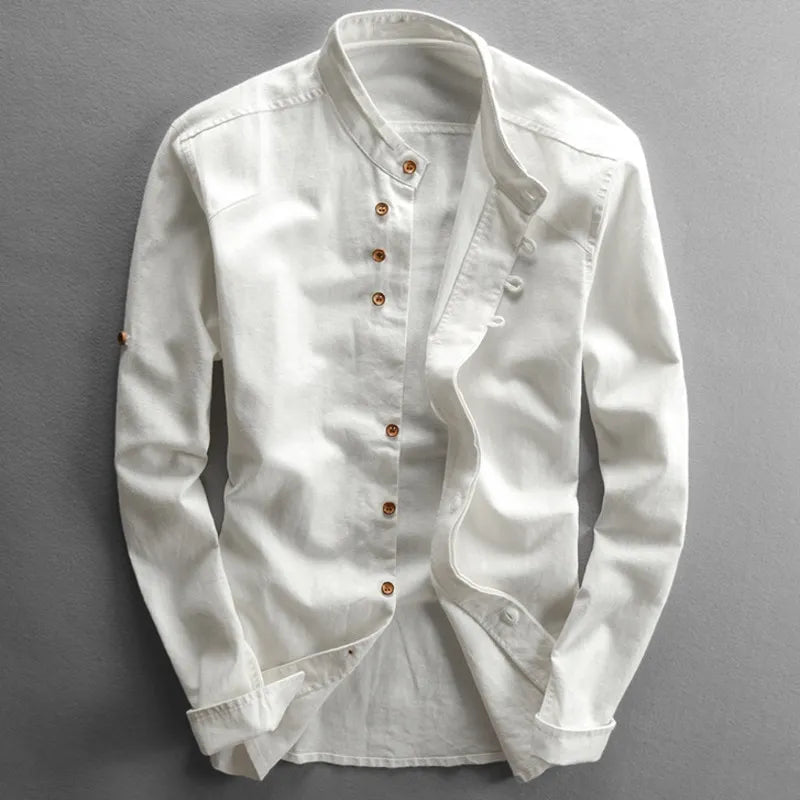 Hikaru | Men’s Japanese-Inspired Linen Cotton Shirt