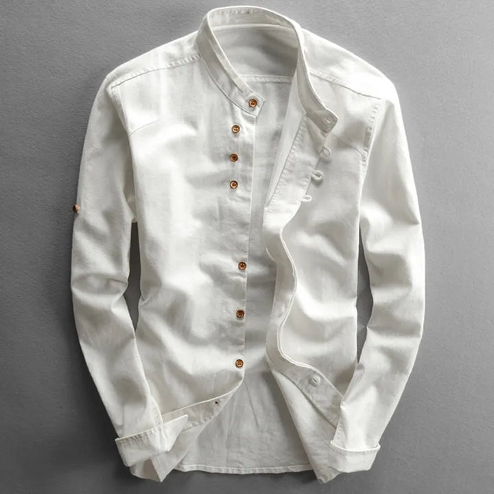 Hikaru | Men’s Japanese-Inspired Linen Cotton Shirt