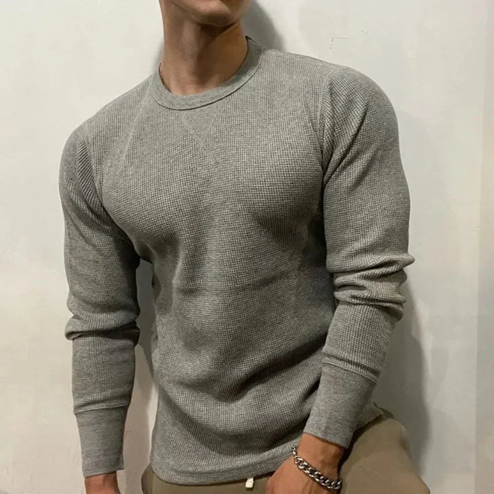 Fynric | Men’s Waffle-Knit Cotton Sweater