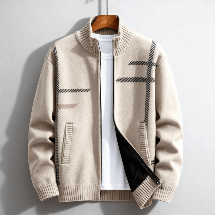 Jerry | Men’s Wool Knit Zip Jacket