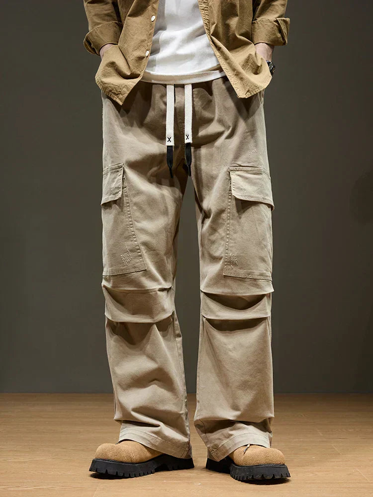 Joey | Men’s Wide-Leg Cotton Cargo Pants