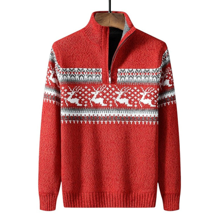 Jordan | Men’s Fair Isle Quarter-Zip Sweater
