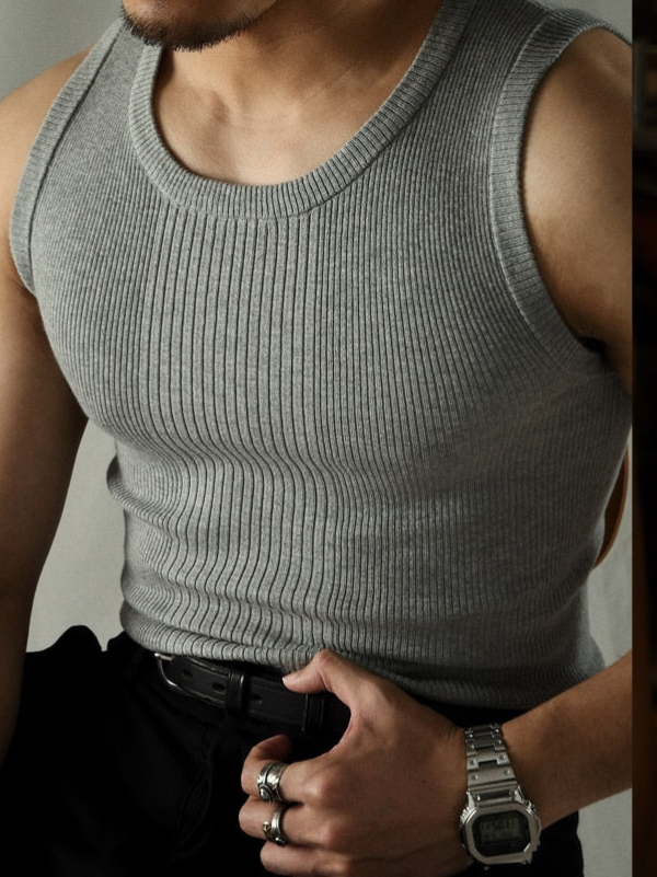 Kade | Men’s Classic Knitted Tank Top