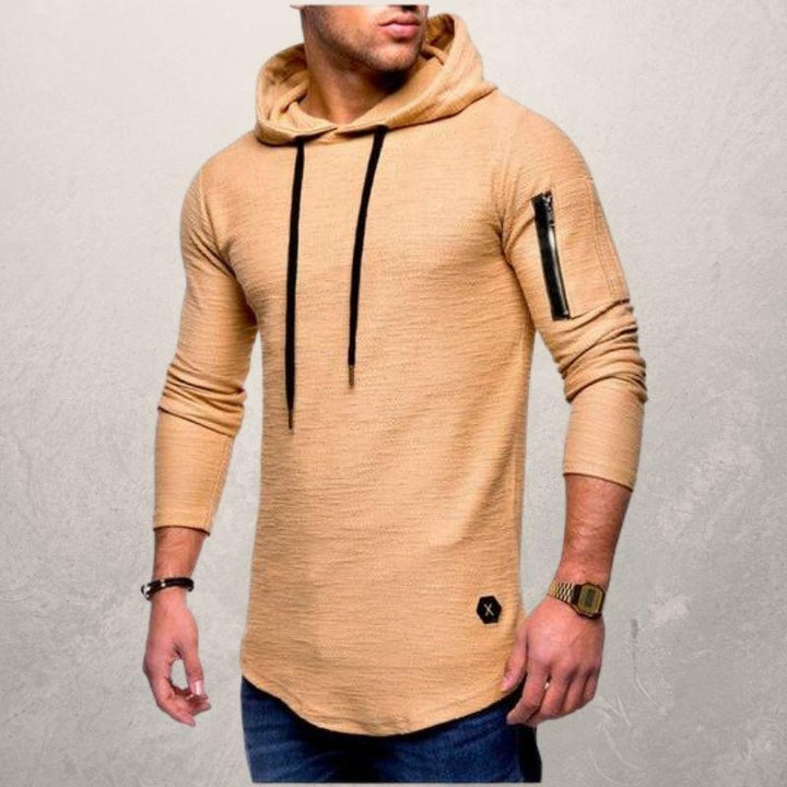 Leino | Men’s Long-Sleeved Textured Hoodie