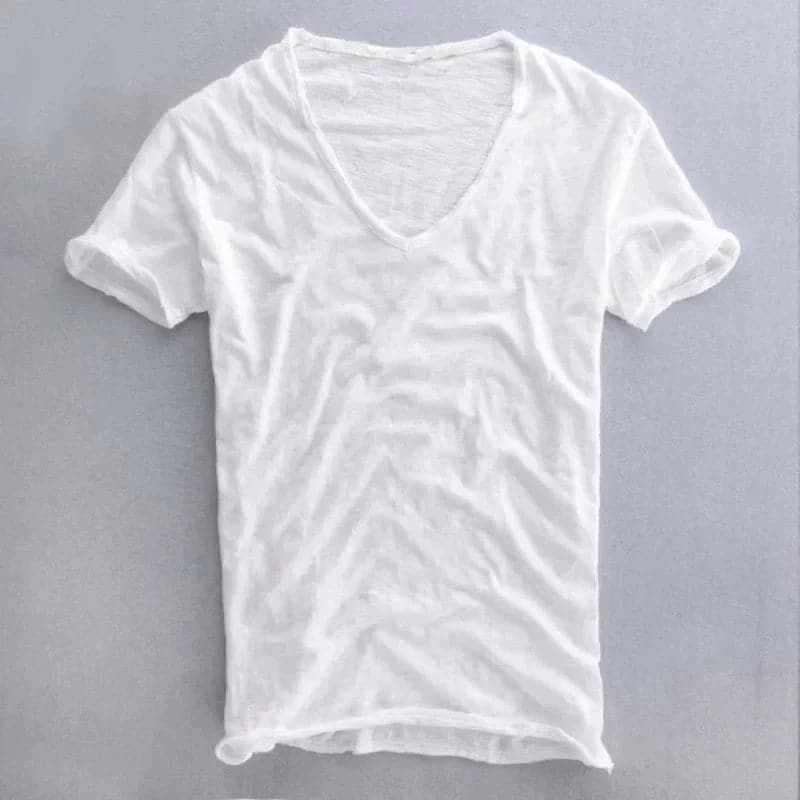 Lenaro | Men’s V-Neck Cotton T-Shirt