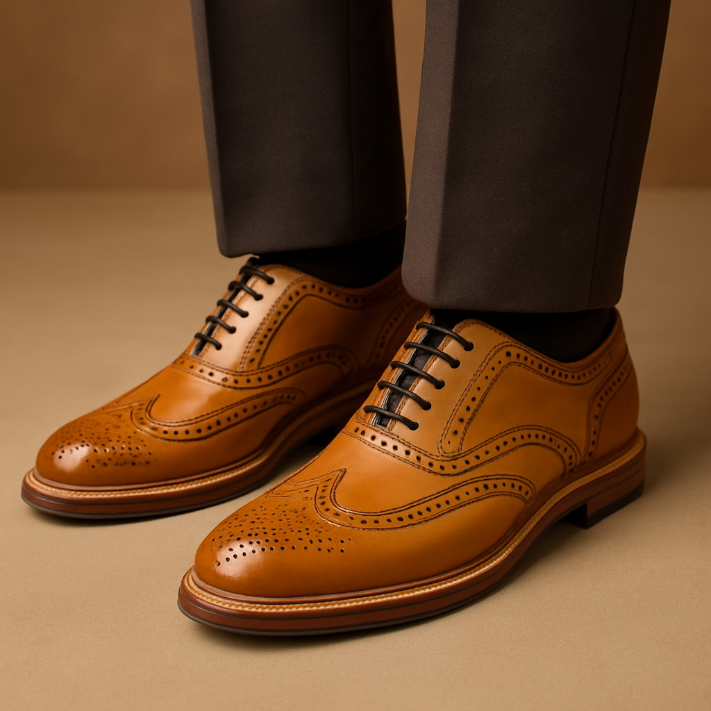 Levet | Men’s Full-Brogue Oxford Shoes