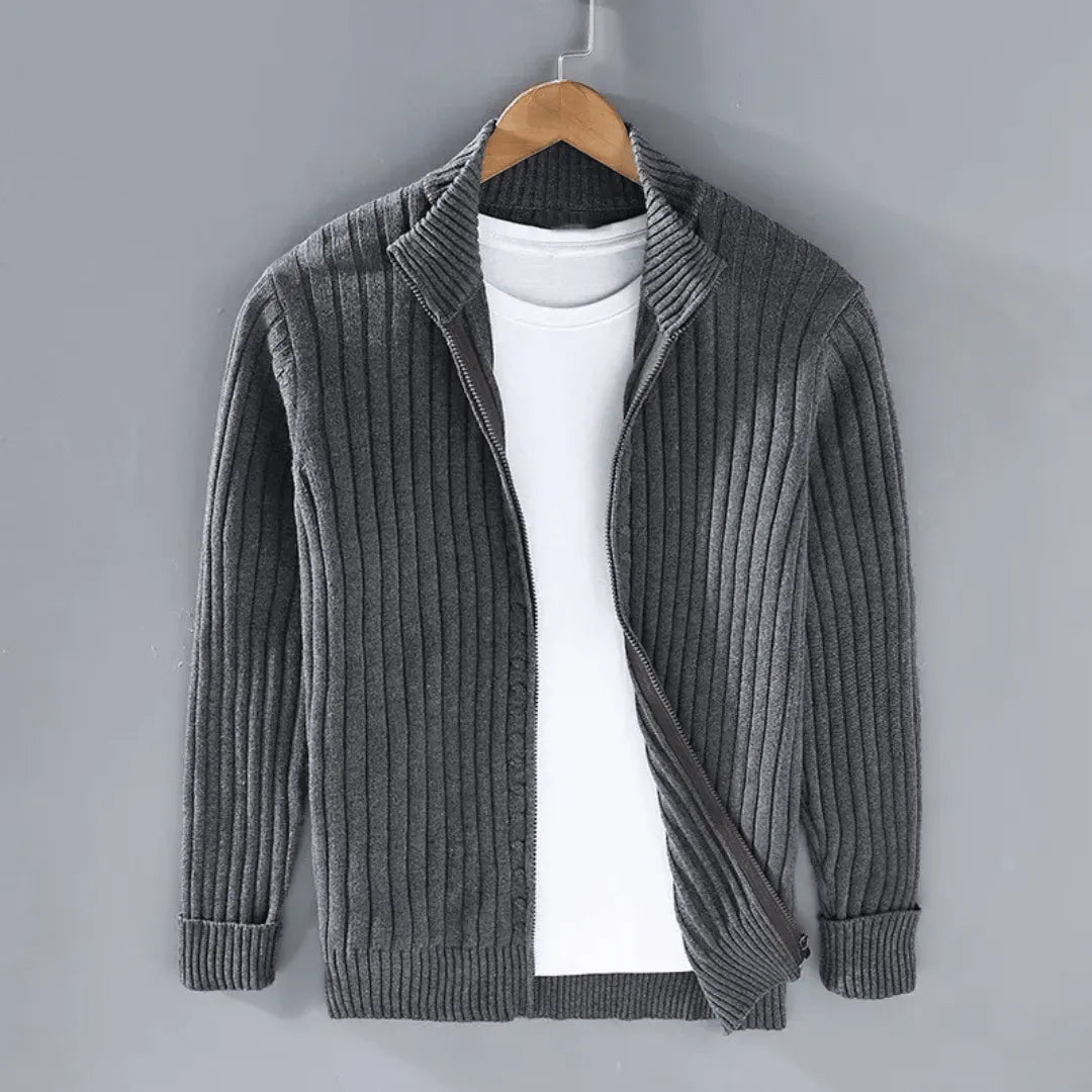 Lilo | Men’s Merino Wool Zip Cardigan