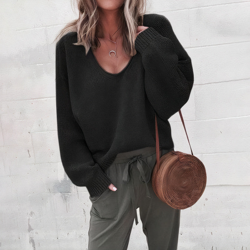 Lirena | Women’s Knit V-Neck Sweater