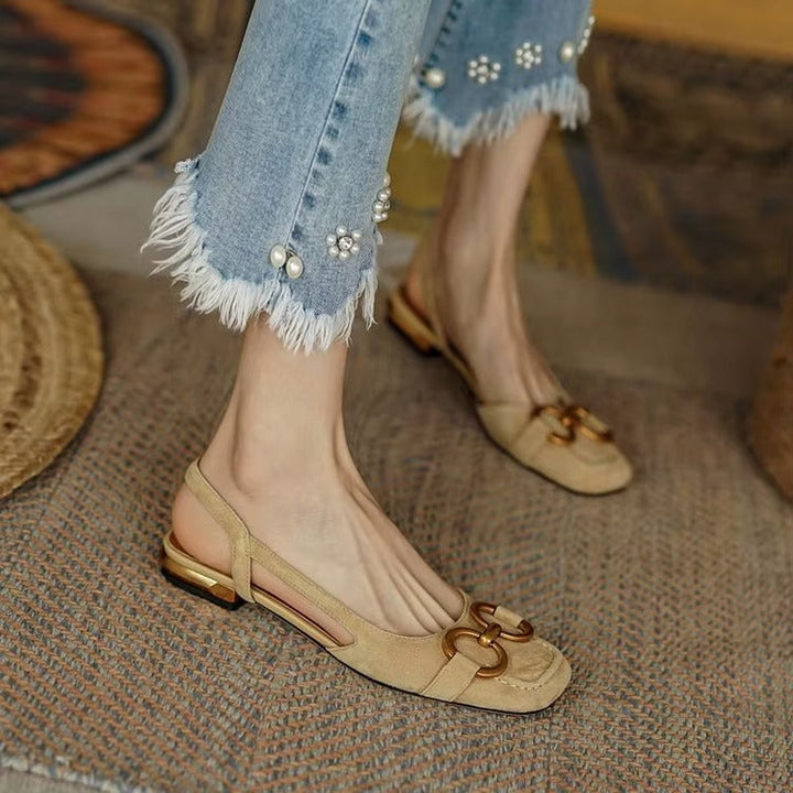 Livia | Women’s Leather Slingback Flats