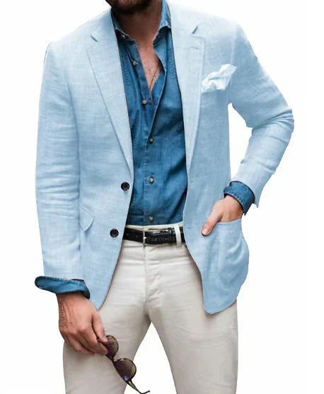 Livino | Men’s Breathable Linen Blazer