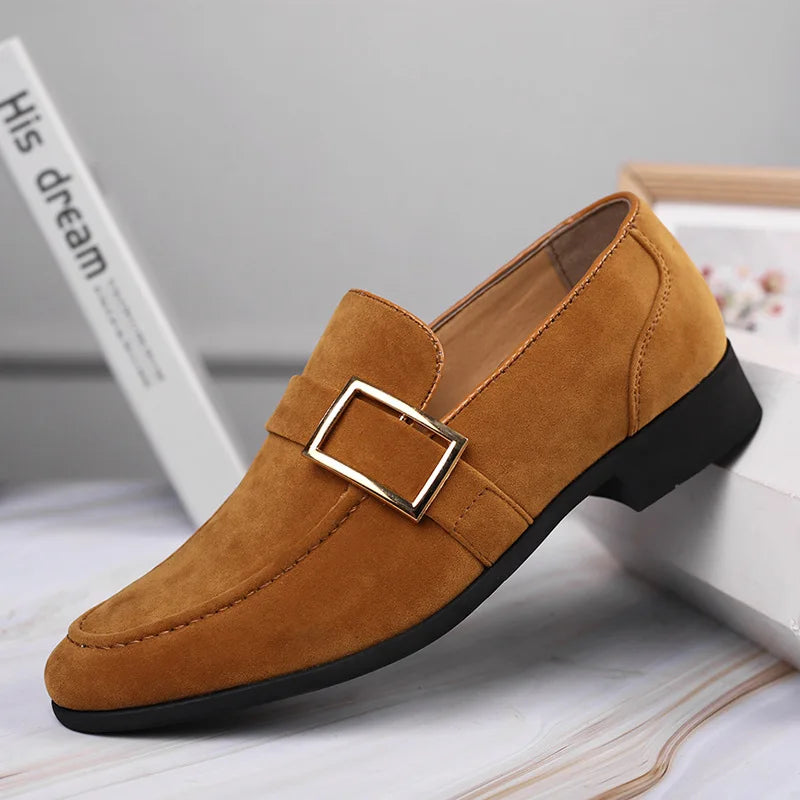 Lorvani | Men’s Suede Signature Loafers