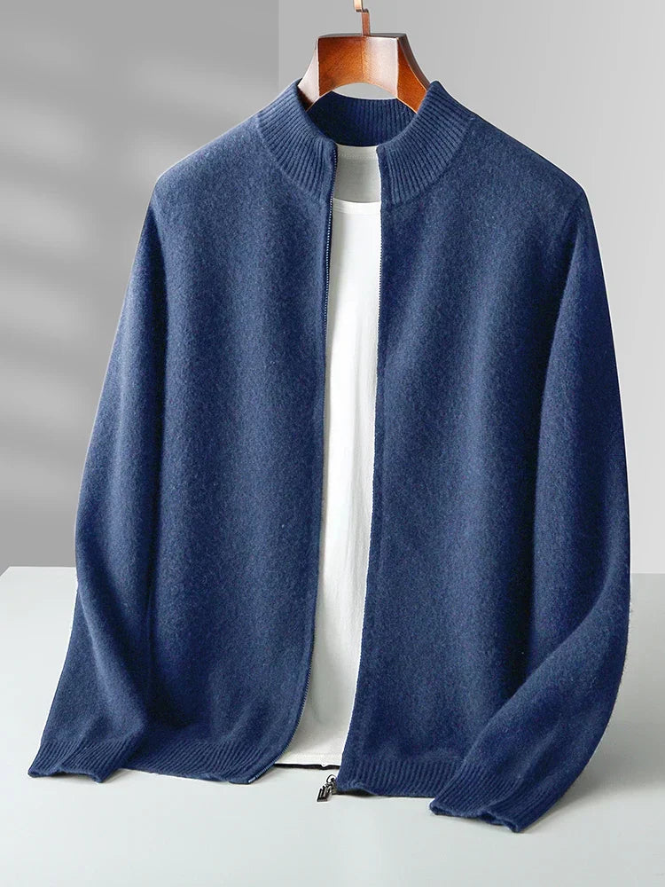 Lucento | Men’s Premium Merino Wool Cardigan