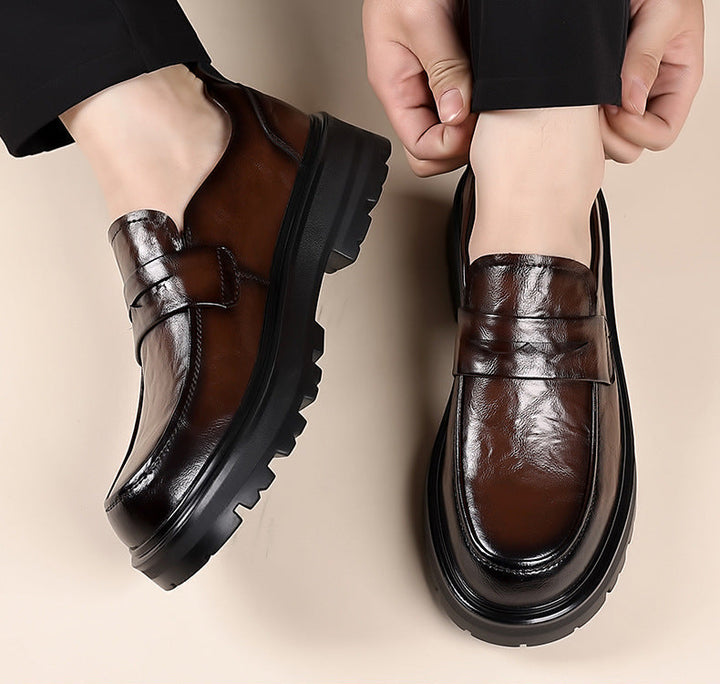 Lucientino | Men’s Leather Slip-On Loafers