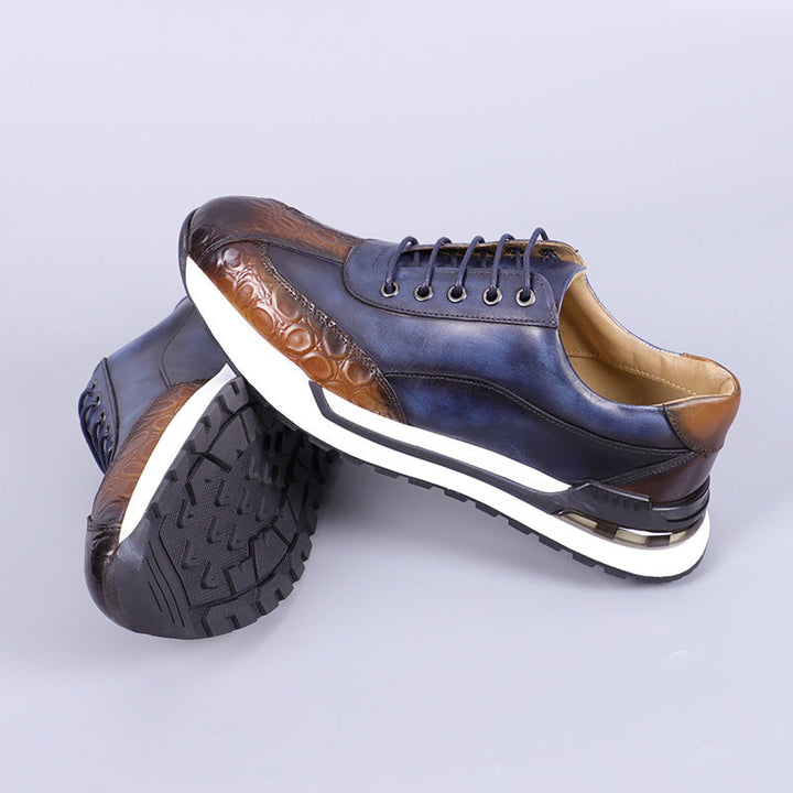 Calviro | Men’s Cowhide Leather Comfort Sneakers